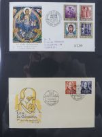 Spanien Sammlung FDCs in 7 Alben auf selbstgestalteten Seiten #MA104