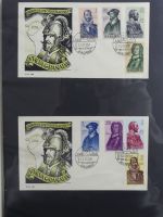 Spanien Sammlung FDCs in 7 Alben auf selbstgestalteten Seiten #MA104