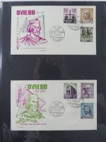 Spanien Sammlung FDCs in 7 Alben auf selbstgestalteten Seiten #MA104