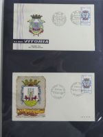 Spanien Sammlung FDCs in 7 Alben auf selbstgestalteten Seiten #MA104