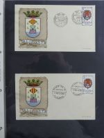 Spanien Sammlung FDCs in 7 Alben auf selbstgestalteten Seiten #MA104