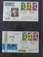 Spanien Sammlung FDCs in 7 Alben auf selbstgestalteten Seiten #MA104