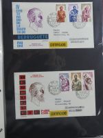 Spanien Sammlung FDCs in 7 Alben auf selbstgestalteten Seiten #MA104