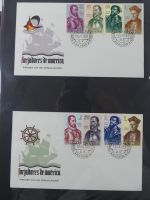 Spanien Sammlung FDCs in 7 Alben auf selbstgestalteten Seiten #MA104