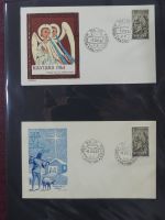 Spanien Sammlung FDCs in 7 Alben auf selbstgestalteten Seiten #MA104