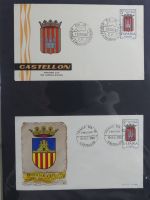 Spanien Sammlung FDCs in 7 Alben auf selbstgestalteten Seiten #MA104
