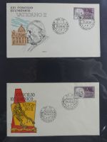 Spanien Sammlung FDCs in 7 Alben auf selbstgestalteten Seiten #MA104