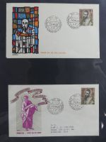 Spanien Sammlung FDCs in 7 Alben auf selbstgestalteten Seiten #MA104