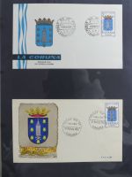 Spanien Sammlung FDCs in 7 Alben auf selbstgestalteten Seiten #MA104