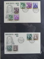 Spanien Sammlung FDCs in 7 Alben auf selbstgestalteten Seiten #MA104