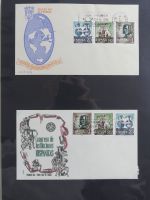Spanien Sammlung FDCs in 7 Alben auf selbstgestalteten Seiten #MA104