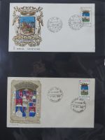 Spanien Sammlung FDCs in 7 Alben auf selbstgestalteten Seiten #MA104