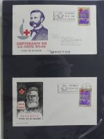 Spanien Sammlung FDCs in 7 Alben auf selbstgestalteten Seiten #MA104