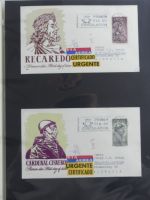 Spanien Sammlung FDCs in 7 Alben auf selbstgestalteten Seiten #MA104