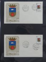 Spanien Sammlung FDCs in 7 Alben auf selbstgestalteten Seiten #MA104