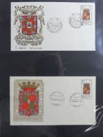 Spanien Sammlung FDCs in 7 Alben auf selbstgestalteten Seiten #MA104