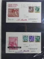 Spanien Sammlung FDCs in 7 Alben auf selbstgestalteten Seiten #MA104