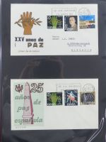 Spanien Sammlung FDCs in 7 Alben auf selbstgestalteten Seiten #MA104