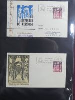 Spanien Sammlung FDCs in 7 Alben auf selbstgestalteten Seiten #MA104