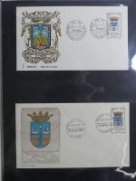 Spanien Sammlung FDCs in 7 Alben auf selbstgestalteten Seiten #MA104