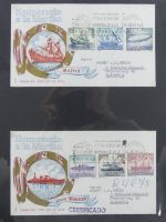 Spanien Sammlung FDCs in 7 Alben auf selbstgestalteten Seiten #MA104