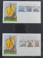 Spanien Sammlung FDCs in 7 Alben auf selbstgestalteten Seiten #MA104