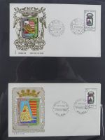 Spanien Sammlung FDCs in 7 Alben auf selbstgestalteten Seiten #MA104