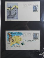 Spanien Sammlung FDCs in 7 Alben auf selbstgestalteten Seiten #MA104