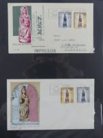 Spanien Sammlung FDCs in 7 Alben auf selbstgestalteten Seiten #MA104