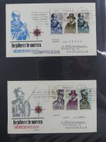 Spanien Sammlung FDCs in 7 Alben auf selbstgestalteten Seiten #MA104