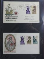 Spanien Sammlung FDCs in 7 Alben auf selbstgestalteten Seiten #MA104