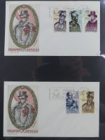 Spanien Sammlung FDCs in 7 Alben auf selbstgestalteten Seiten #MA104