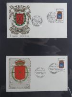 Spanien Sammlung FDCs in 7 Alben auf selbstgestalteten Seiten #MA104
