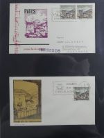 Spanien Sammlung FDCs in 7 Alben auf selbstgestalteten Seiten #MA104