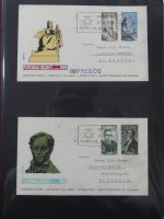 Spanien Sammlung FDCs in 7 Alben auf selbstgestalteten Seiten #MA104