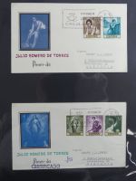 Spanien Sammlung FDCs in 7 Alben auf selbstgestalteten Seiten #MA104