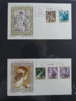 Spanien Sammlung FDCs in 7 Alben auf selbstgestalteten Seiten #MA104