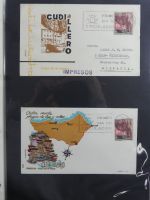 Spanien Sammlung FDCs in 7 Alben auf selbstgestalteten Seiten #MA104