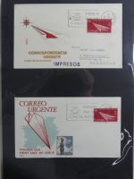 Spanien Sammlung FDCs in 7 Alben auf selbstgestalteten Seiten #MA104
