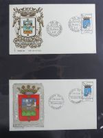 Spanien Sammlung FDCs in 7 Alben auf selbstgestalteten Seiten #MA104