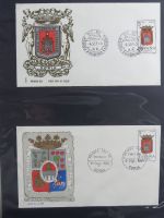 Spanien Sammlung FDCs in 7 Alben auf selbstgestalteten Seiten #MA104