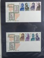 Spanien Sammlung FDCs in 7 Alben auf selbstgestalteten Seiten #MA104