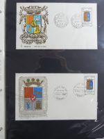 Spanien Sammlung FDCs in 7 Alben auf selbstgestalteten Seiten #MA104