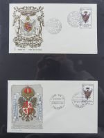 Spanien Sammlung FDCs in 7 Alben auf selbstgestalteten Seiten #MA104