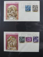 Spanien Sammlung FDCs in 7 Alben auf selbstgestalteten Seiten #MA104