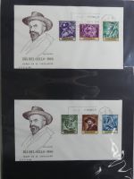 Spanien Sammlung FDCs in 7 Alben auf selbstgestalteten Seiten #MA104