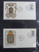 Spanien Sammlung FDCs in 7 Alben auf selbstgestalteten Seiten #MA104