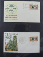 Spanien Sammlung FDCs in 7 Alben auf selbstgestalteten Seiten #MA104