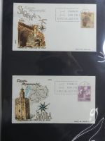 Spanien Sammlung FDCs in 7 Alben auf selbstgestalteten Seiten #MA104