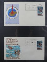 Spanien Sammlung FDCs in 7 Alben auf selbstgestalteten Seiten #MA104